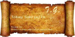 Tokay Gabriella névjegykártya